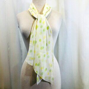 Banana Republic Polka Dot Silk Scarf Vintage 2000s